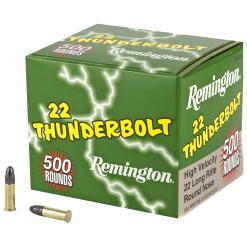 Remington Thunderbolt, 22 LR, 40 Grain, Round Nose, 500rd