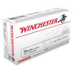 Winchester Target, 9MM, 147 Grain, Full Metal Jacket, 50rd