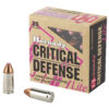 Hornady Critical Defense Lite, 9MM, 100 Grain, FTX, 25rd