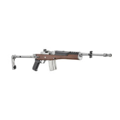 Ruger Mini-14 Tactical Semi-Auto Rifle, 5.56MM, 18.5", 20rd, Stainless, Wood (right-angle)
